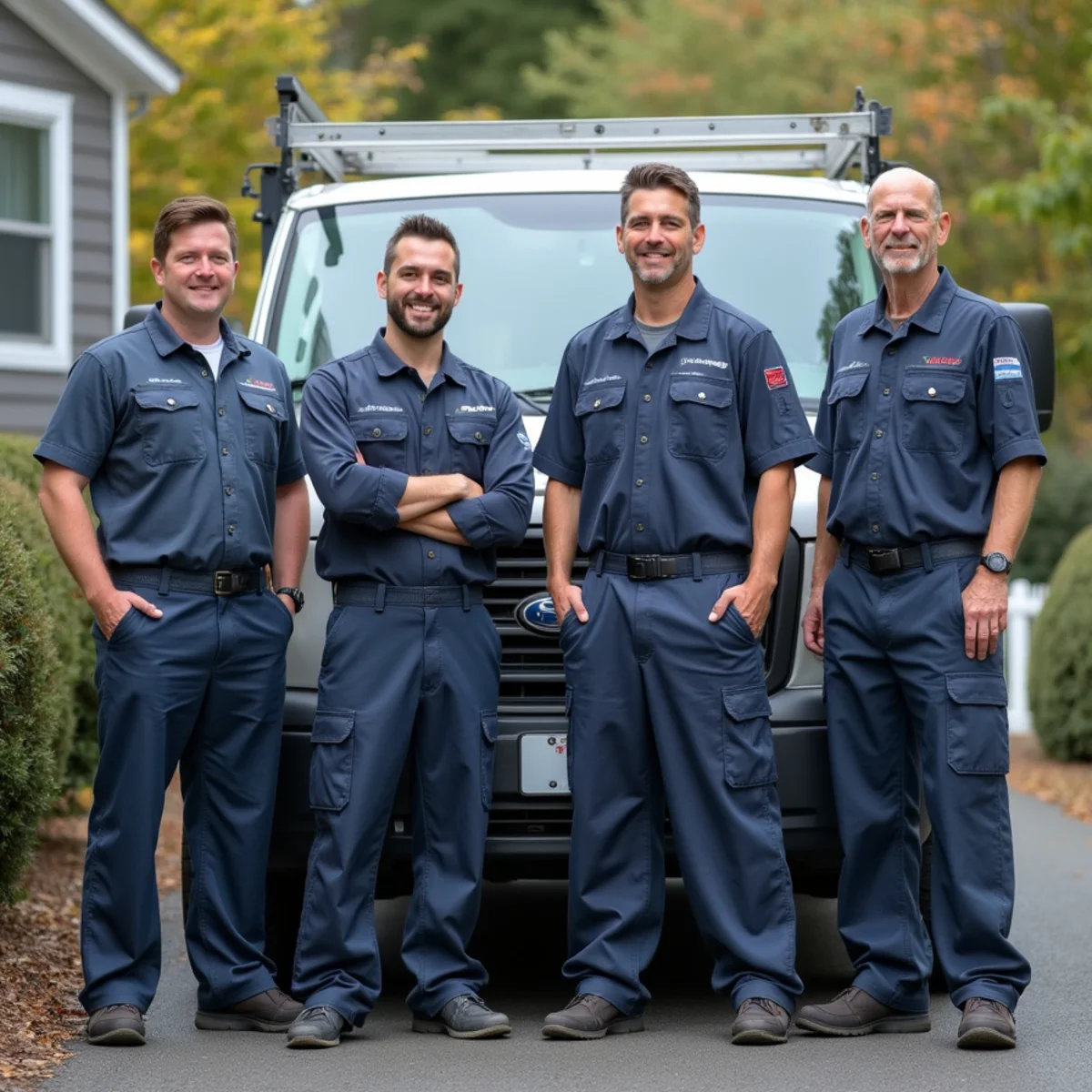 The HVAC Newburgh NY team outside their Carter St shop