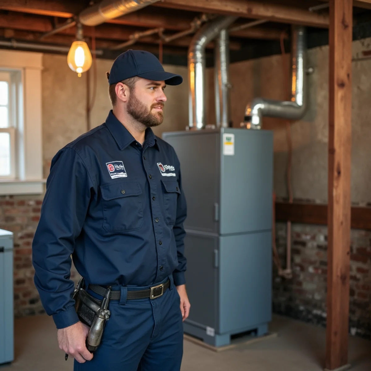 New high-efficiency boiler installed in a historic Newburgh, NY home basement