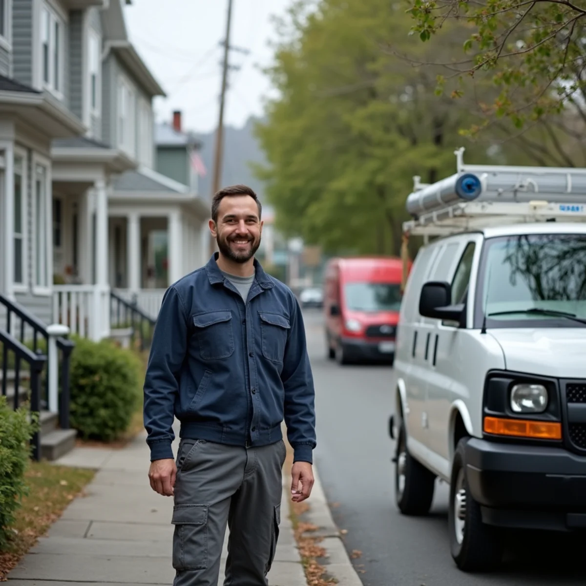 Typical New Paltz, NY homes served by HVAC Newburgh NY